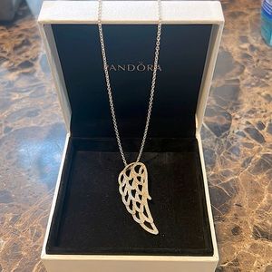 Pandora Angel Wing Pendant Necklace